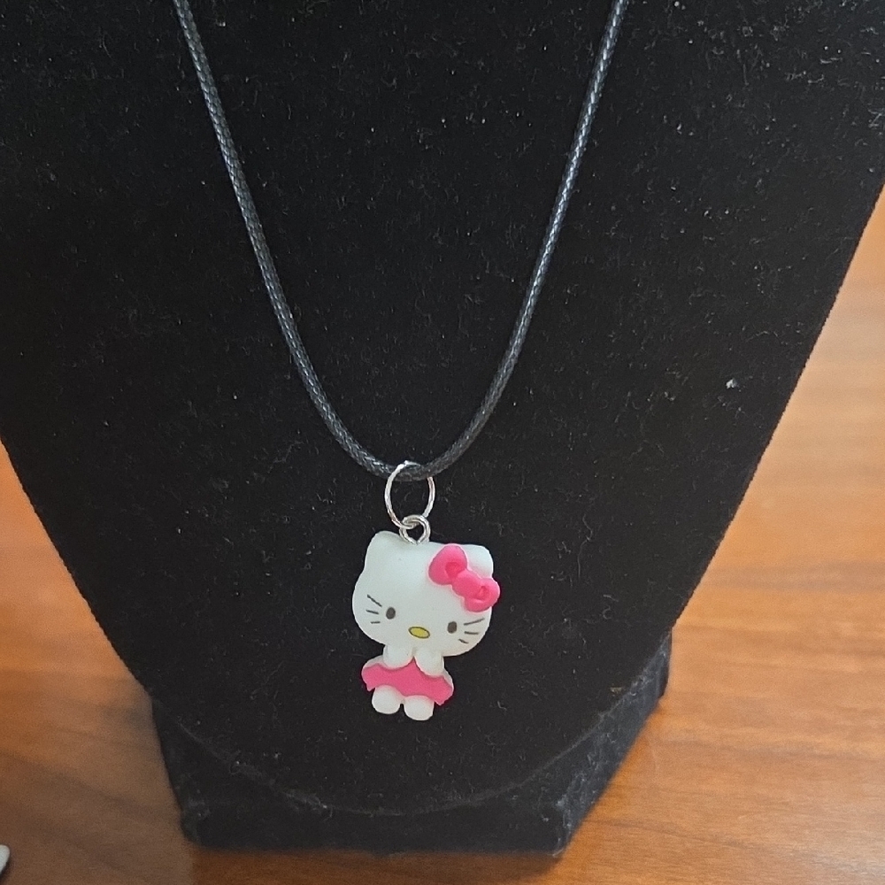 Pink and White Hello Kitty Jewelry Necklace